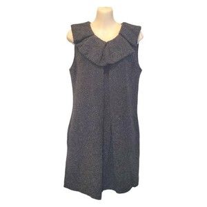 Banana Republic Womens Charcoal Gray‎ Shift Dress Wool Italian Yarn Size 6